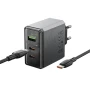 Сетевое зарядное устройство BOROFONE BN22 Lena PD65W / QC4.0 cable Type-C to Type-C. Metal Gray