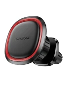 Автотримач для телефона BOROFONE BH124 Roman magnetic car holder (air outlet), Black-Red
