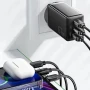 Мережевий зарядний пристрій ESSAGER ECTAC-DYB01-Z PD67W / QC3.0 GaN, Black