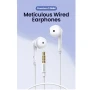 Провідні навушники Проводные наушники UGREEN EP101 Wired Earphones with 3.5mm Plug 1.2m, White
