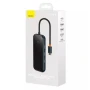 USB - хаб Baseus AcmeJoy 5-Port Type-C HUB Adapter Type-C to USB / Type-C / RJ45, Gray ( WKJZ010113 )