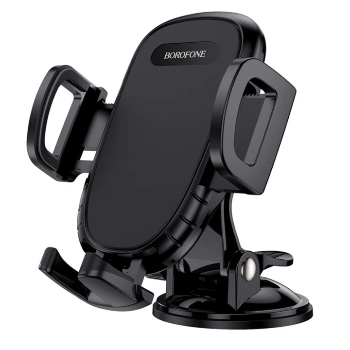 Автомобильный держатель BOROFONE BH37 Route push type suction cup car holder, Black