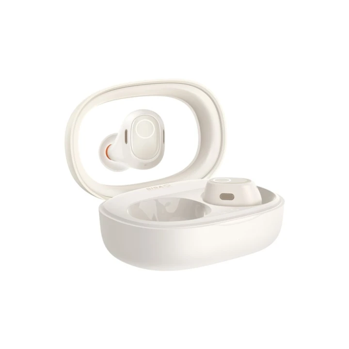 Bluetooth навушники-гарнітура Baseus Bowie WM03 True Wireless Earphones 500 mAh, Creamy-White