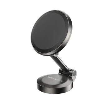 Автомобільний магнітний тримач BOROFONE BH126, Metal Grey