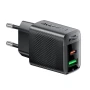 Мережевий зарядний пристрій ACEFAST A98 GaN PD30W 3A, Black