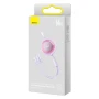 Data Кабель Baseus Bright Mirror 2 Series Retractable 3-in-1 Fast Charging USB to Micro + Lightning + Type-C 66W 1.1m, Purple