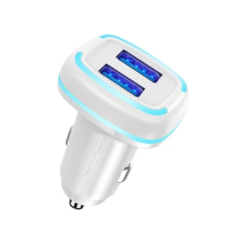Автомобильное зарядное устройство WUW C191 2-USB 2.4A, Black