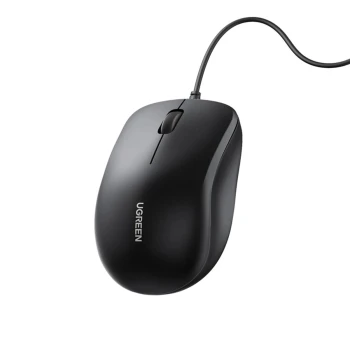 Дротова USB миша UGREEN MU007 1200 dpi, Black