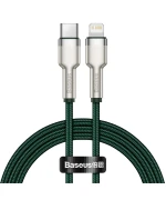 Data - кабель Baseus Cafule Series Metal Type-C to Lightning 20W 1m, Green