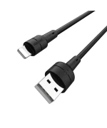 Data Кабель BOROFONE BX30 USB to lightning 2.4A 1m, Black
