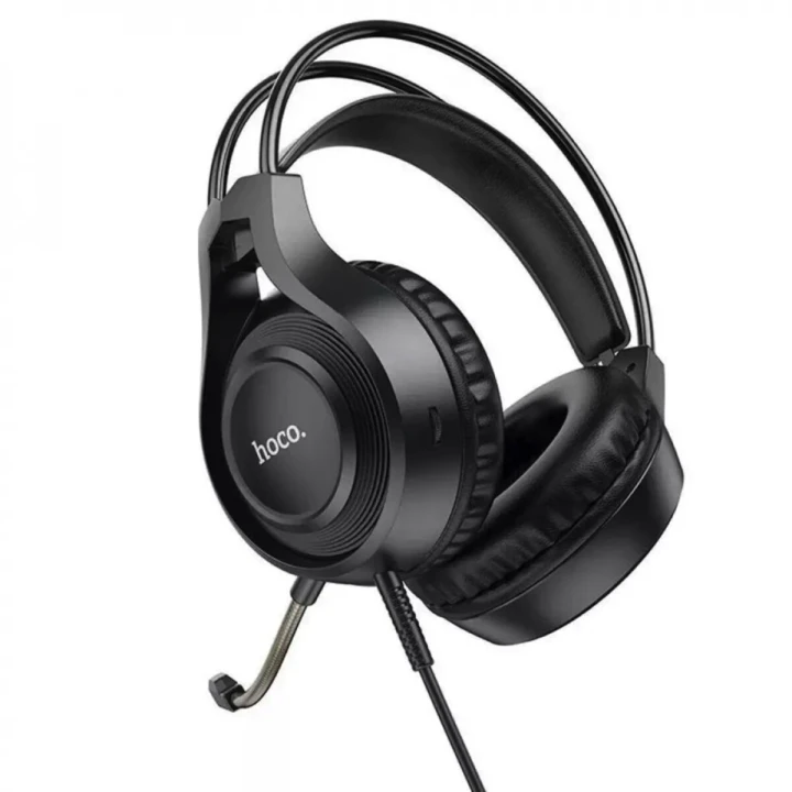 Ігрові дротові навушники HOCO W106 Tiger gaming headset Mini-Jack 3.5мм, Black