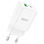 Мережевий зарядний пристрій HOCO N28 PD20W / QC3.0 cable Type-C to Lightning White