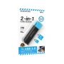 Кардрідер BOROFONE DH9 Wisdom 2-in-1 USB 3.0, Black-Blue