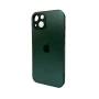 Чохол - накладка AG Glass Matt Frame Color Logo для iPhone 15 applepearlywhite