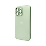 Чехол - накладка AG Glass Matt Frame Color Logo для iPhone 12 Pro Max applemaxtitaniumgrey