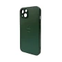 Чохол - накладка AG Glass Matt Frame Color Logo для iPhone 12 applecokered