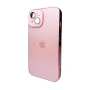Чехол - накладка AG Glass Sapphire Frame MagSafe для iPhone 15 applegungrey