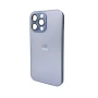 Чехол - накладка AG Glass Matt Frame Color Logo для iPhone 14 Pro Max