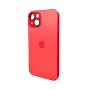 Чохол - накладка AG Glass Matt Frame Color Logo для iPhone 15 applepearlywhite