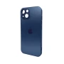 Чохол - накладка AG Glass Matt Frame Color Logo для iPhone 15 applepearlywhite