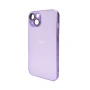Чохол - накладка AG Glass Matt Frame Color Logo для iPhone 14 applenavyblue
