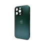 Чехол - накладка AG Glass Matt Frame Color Logo для iPhone 12 Pro Max applemaxtitaniumgrey