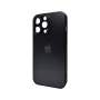 Чохол - накладка AG Glass Matt Frame Color Logo для iPhone 12 Pro applegraphiteblack