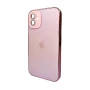 Чохол - накладка AG Glass Sapphire Frame MagSafe для iPhone 12 appleseablue