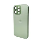 Чехол - накладка AG Glass Matt Frame Color Logo для iPhone 14 Pro Max