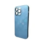 Чехол - накладка AG Glass Gradient LV Frame для iPhone 13 Pro