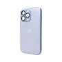 Чехол - накладка AG Glass Matt Frame Color Logo для iPhone 12 Pro Max applemaxtitaniumgrey