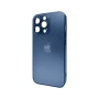 Чехол - накладка AG Glass Matt Frame Color Logo для iPhone 12 Pro Max applemaxtitaniumgrey