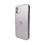 Чохол - накладка AG Glass Matt Frame Color Logo для iPhone 12 applecokered