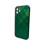 Чехол - накладка AG Glass Gradient LV Frame для iPhone 13