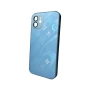 Чехол - накладка AG Glass Gradient LV Frame для iPhone 13