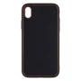 Чехол-накладка Leather Gold with Frame without Logo для Apple iPhone XR white