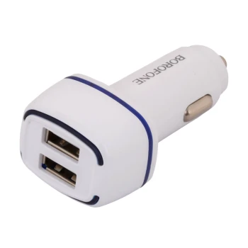Автомобільний зарядний пристрій Borofone BZ14 2USB 2.4A cable MicroUSB 1m, White