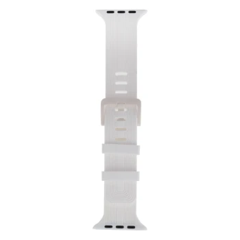 Ремешок для Apple Watch Band Silicone Shine 42/44/45/49 mm, White
