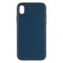 Чехол-накладка Leather Gold with Frame without Logo для Apple iPhone XR white