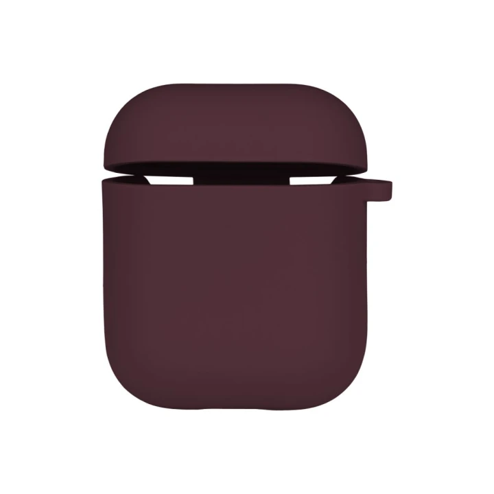 Чохол Silicone Case with microfibra для Airpods 1 / 2, Maroon