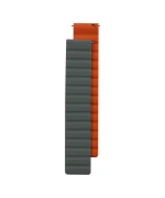 Ремінець Silicone Link Magnetic для годинника Samsung galaxy watch 20mm, Gray-Orange