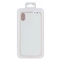 Чехол-накладка Leather Gold with Frame without Logo для Apple iPhone XR white