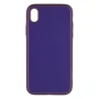 Чехол-накладка Leather Gold with Frame without Logo для Apple iPhone XR white