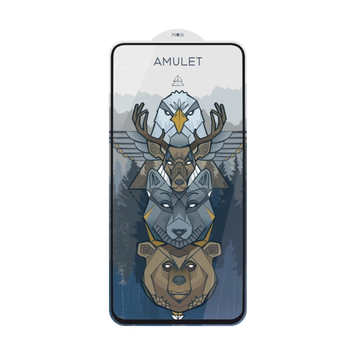 Захисне скло AMULET 2.5D HD Antistatic для Xiaomi Redmi 12 / 13 / Poco M6 4G / Poco M6 Pro 5G, Black