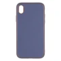 Чехол-накладка Leather Gold with Frame without Logo для Apple iPhone XR white