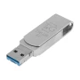USB флешка OTG T&G 256gb 3&1 Lightning / micro-USB, Steel