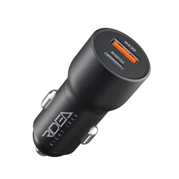 Автомобільний зарядний пристрій Ridea RCC-30110 QPow Type-C / USB 30W, Black