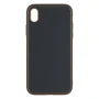 Чехол-накладка Leather Gold with Frame without Logo для Apple iPhone XR white
