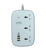 Мережевий Подовжувач LDNIO SCW3451 3 ports/PD/3USB/1 QC 3.0/1 Type-C/WiFi, White