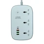 Мережевий Подовжувач LDNIO SCW3451 3 ports/PD/3USB/1 QC 3.0/1 Type-C/WiFi, White